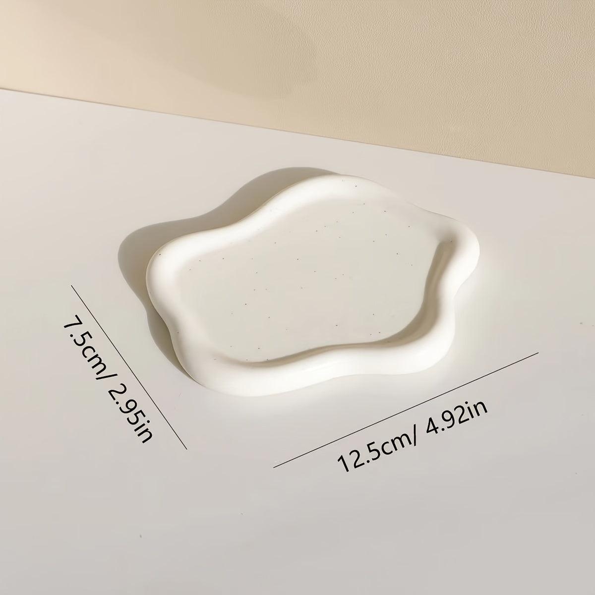 CloudTray - White Cloud-Shaped Ceramic Jewelry Tray | For Rings & Earrings