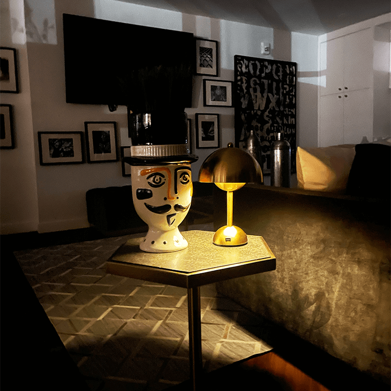 Brulee Modern Table Lamp Waterproof Wireless and Rechargeable