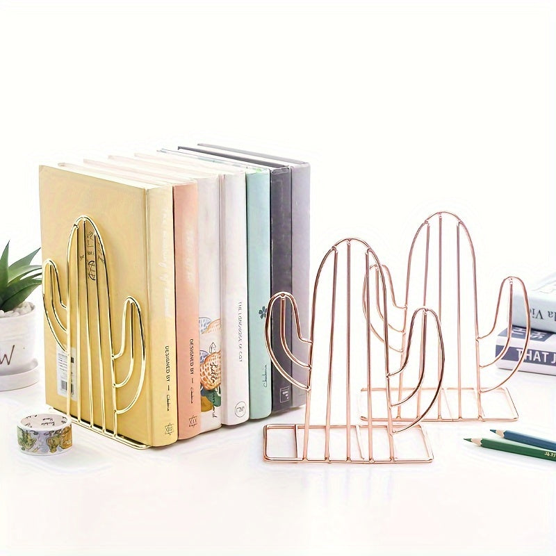 CactusIron - Suportes de Livros de Ferro em Forma de Cacto para Quartos de Crianças