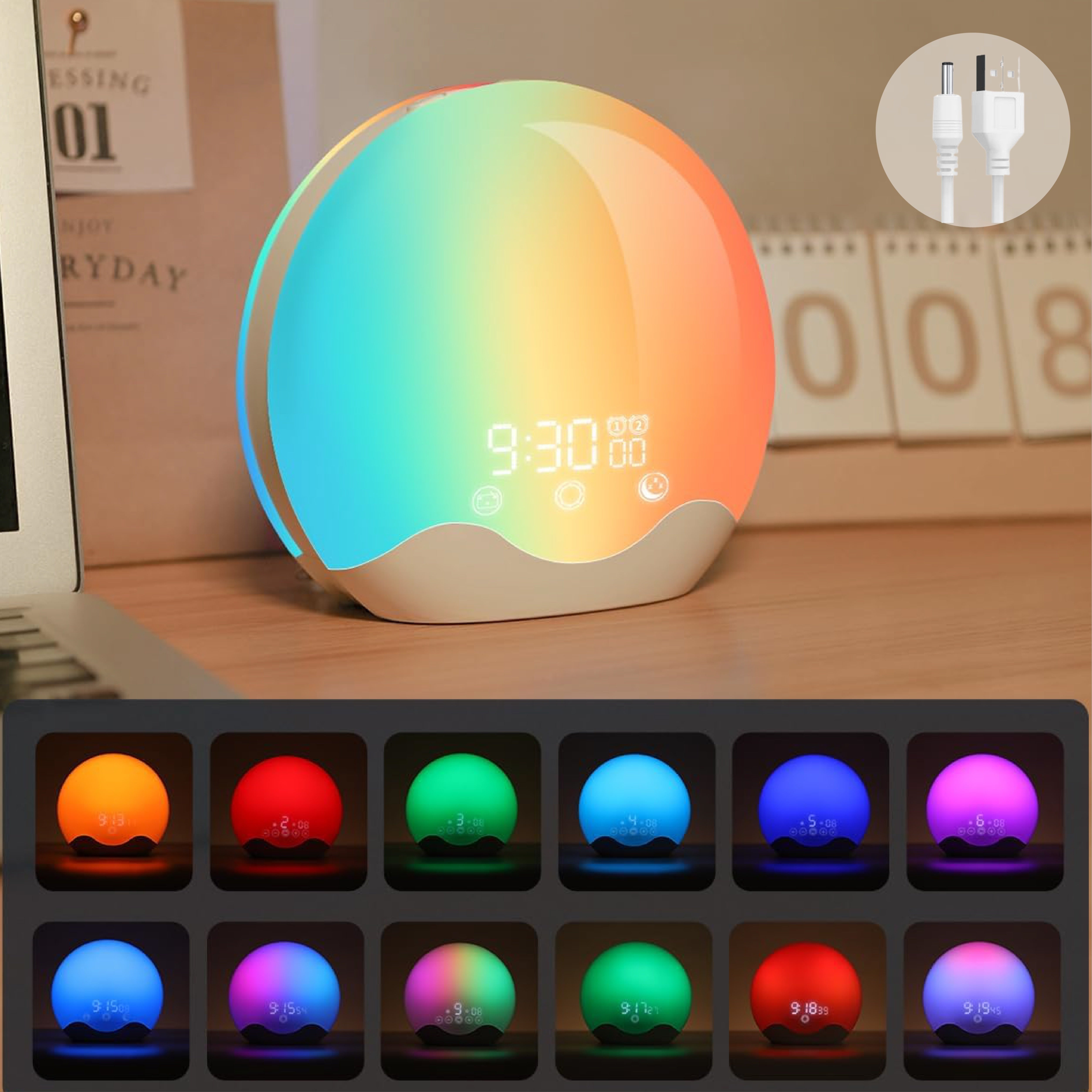 HaloLight - Sunrise Simulation Alarm Clock with Touch Control