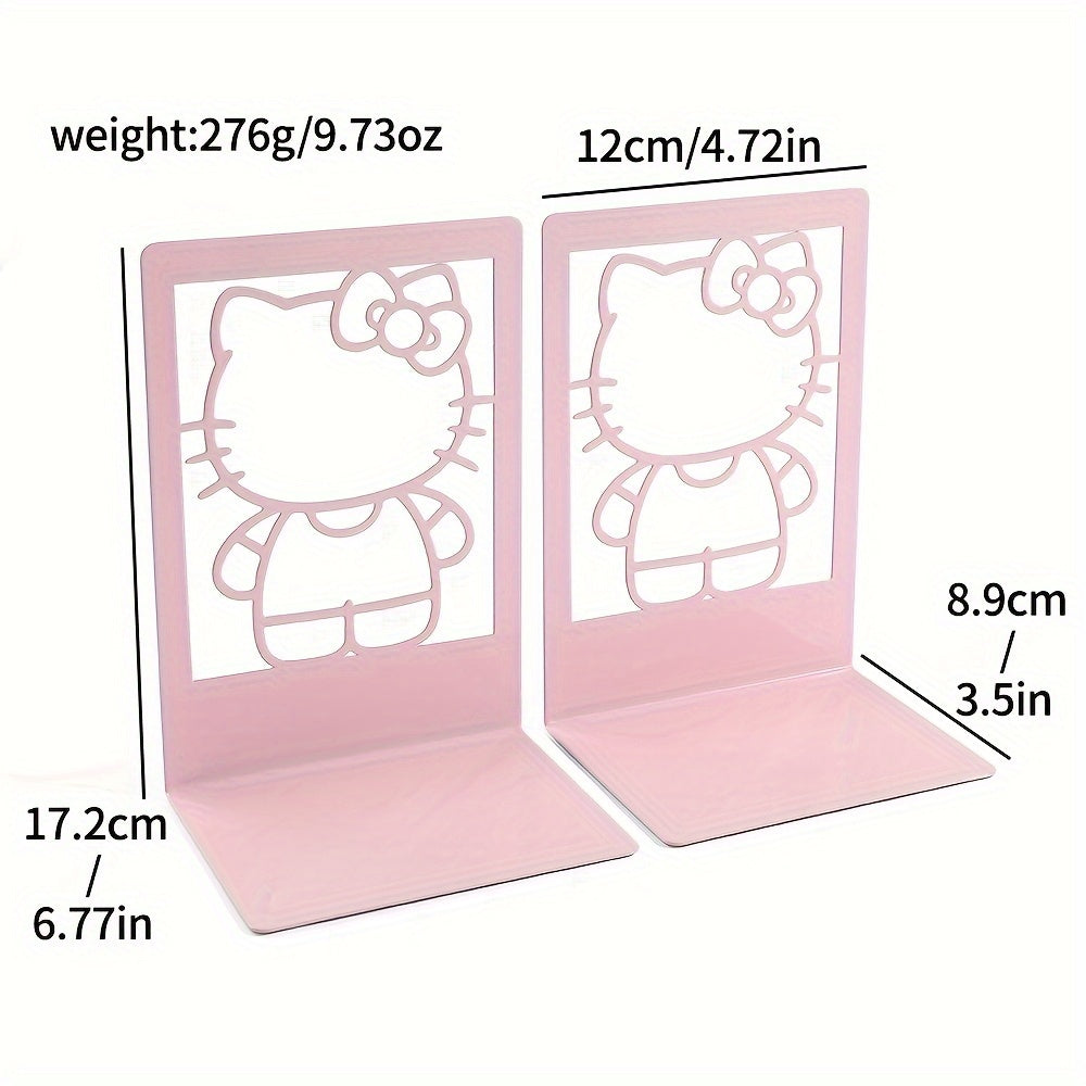 Suportes Metálicos para Livros Sanrio Hello Kitty - Duráveis e Elegantes