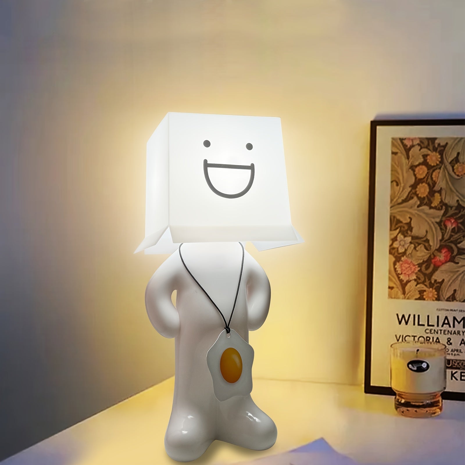 FunGlow - Candeeiro de Mesa Criativo, Candeeiro Noturno LED USB para Decoração de Quarto