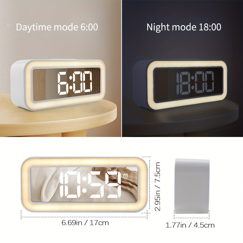 MirrorTime - Digital Alarm Clock with Mirror Display