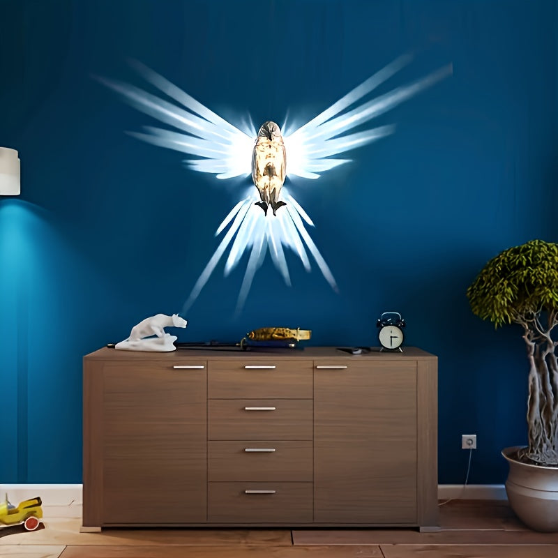 OwlGlow - Geometric Owl LED Wall Decoration for Seasonal Celebrations