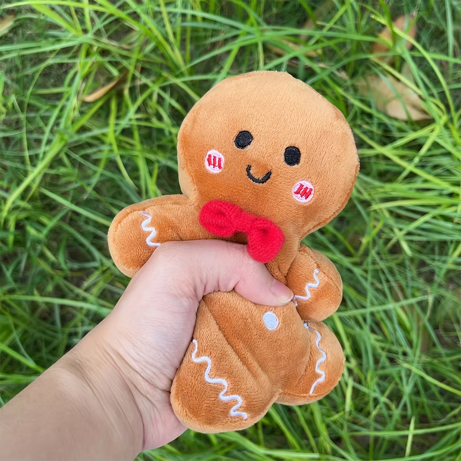 GingerJoy - Pupazzo di Pan di Zenzero in Peluche per Decorazioni Natalizie