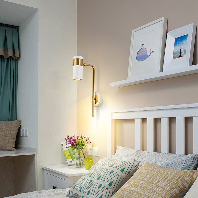 Candeeiro de parede LED giratório minimalista moderno em ferro
