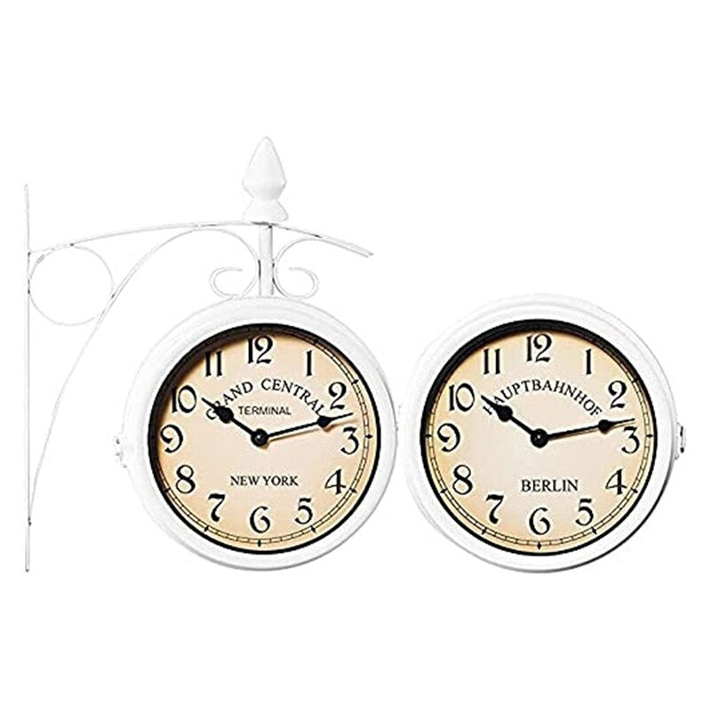 Elegante reloj de pared redondo