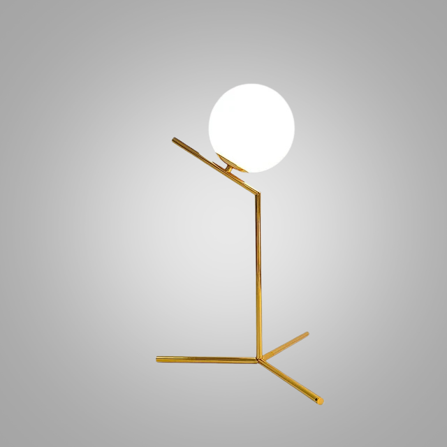 LumeSphere – Dimmable LED Table Lamp with Glass Globe for Living Room & Bedroom