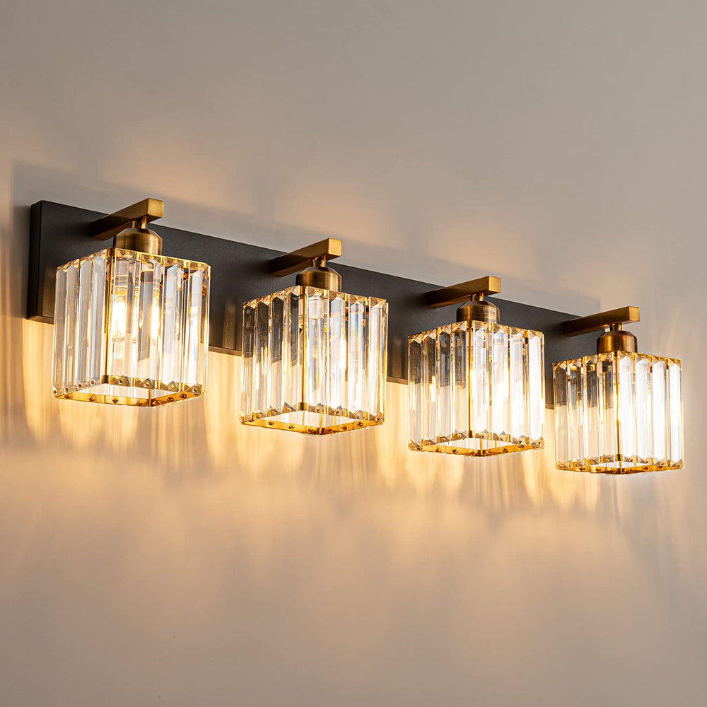 Kirsten Design Lampada da Parete LED a Due Fiamme Cristallo Bagno