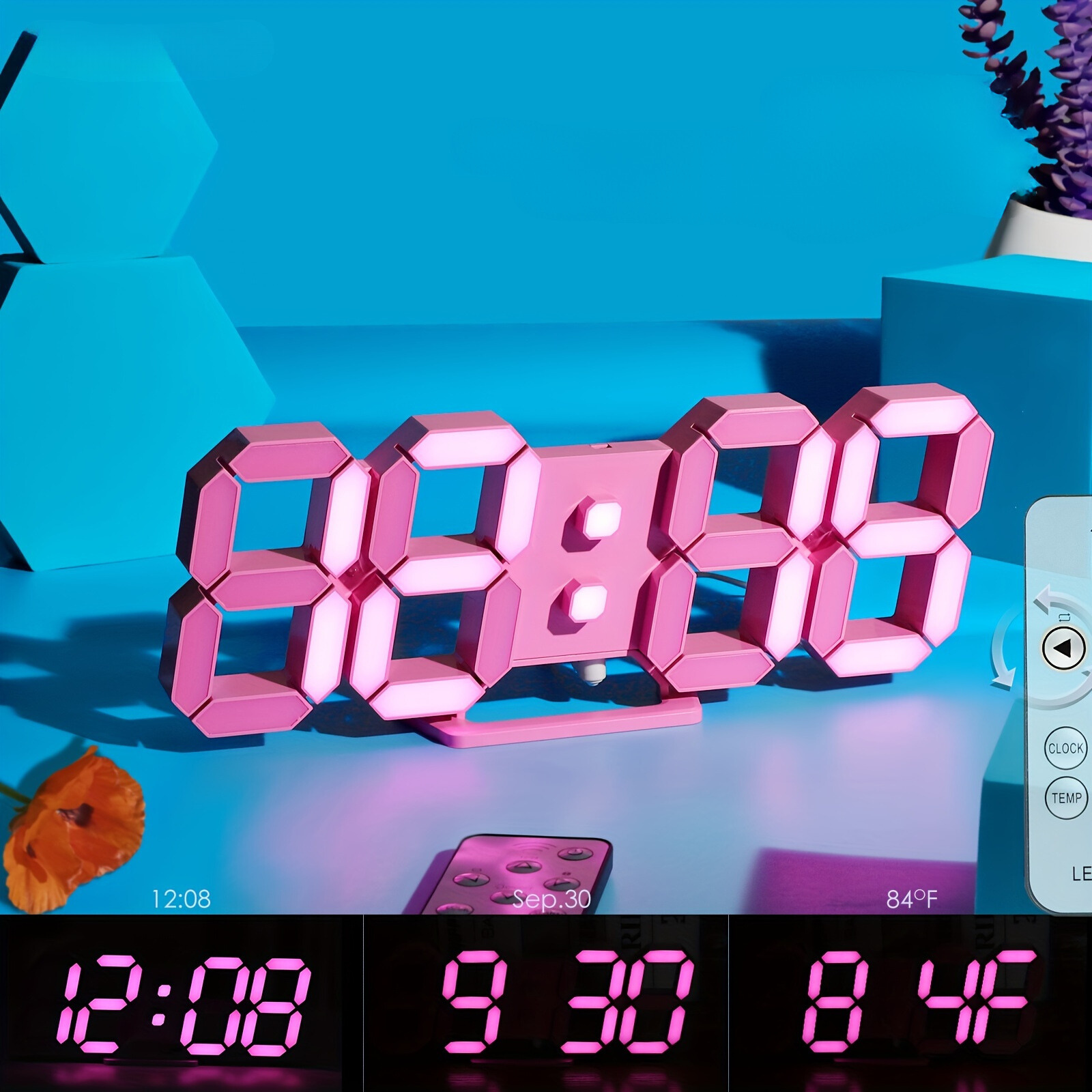 LuxTime - Sveglia Digitale LED Moderna con Funzione Dimmer