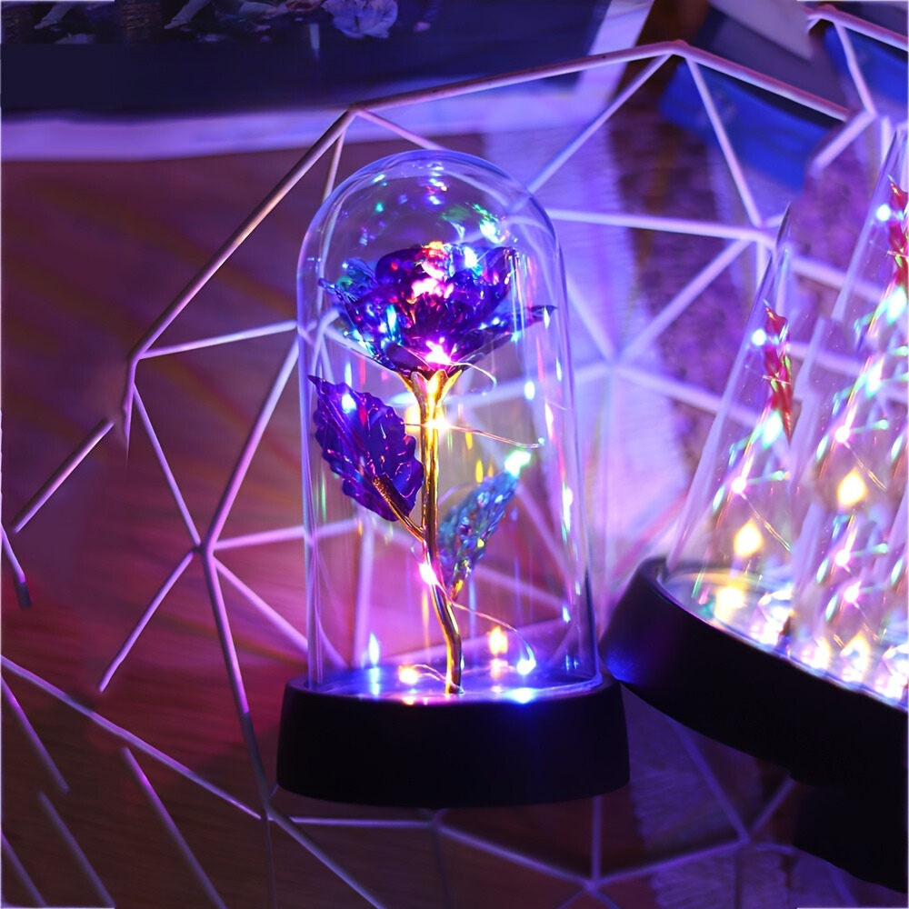 GoldenRose - Elegant Rose Flower Lamp for Gifts and Decoration