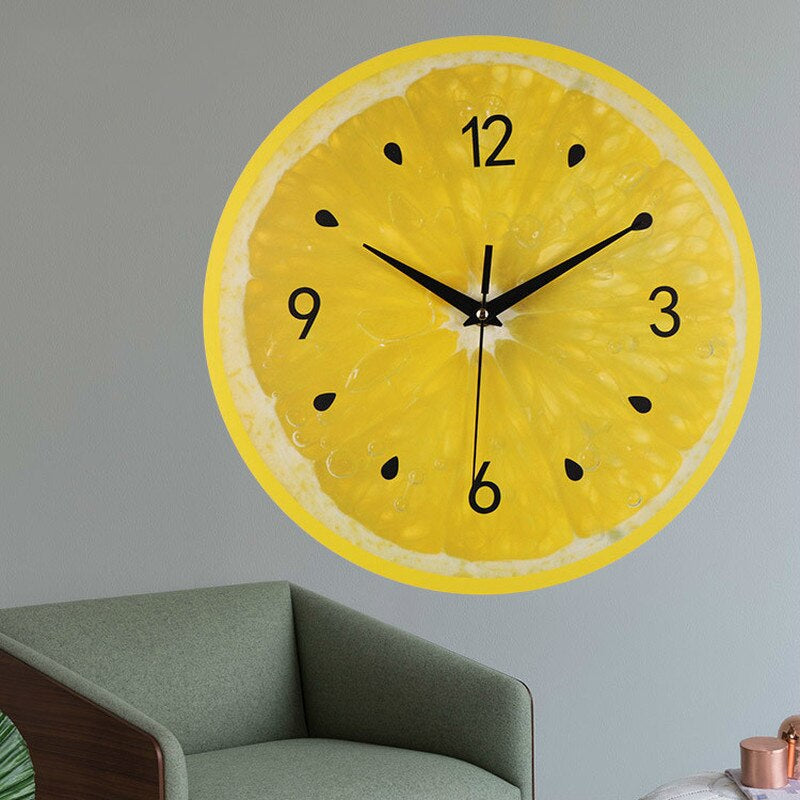 CitroenTijd - Reloj de Pared Frutal para una Cocina Refrescante