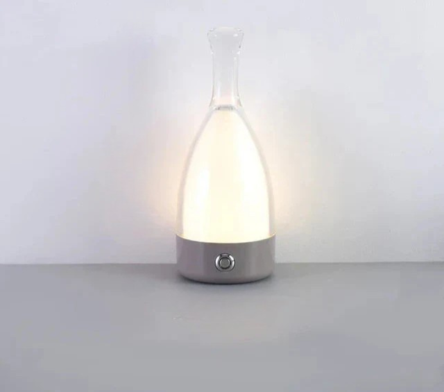 LuxeGlow - Modern Bottle Table Lamp with Dimmable LED Lighting