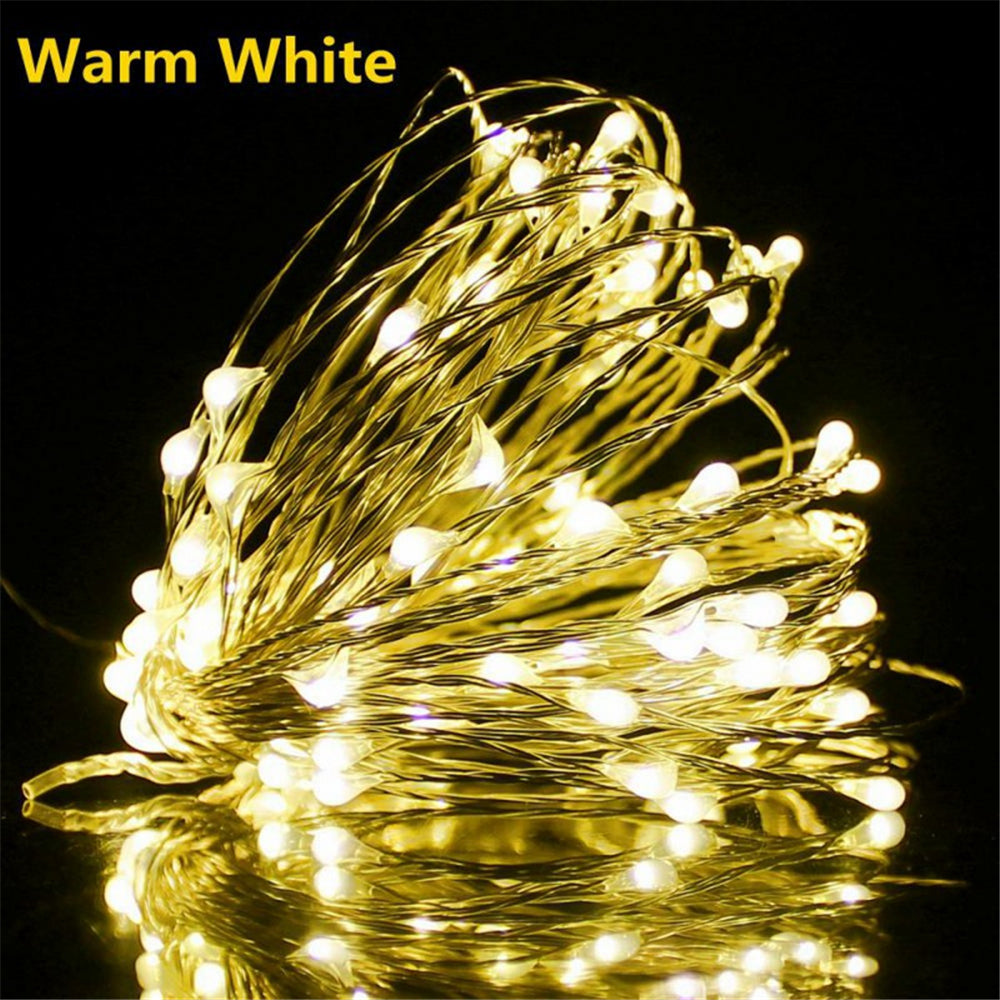 TwinkleWire - Guirnalda de luces LED de cobre USB, decoración multicolor