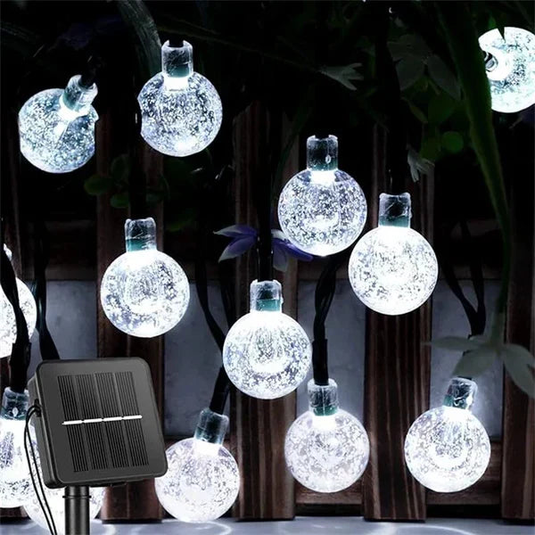 RadiantGlimmer - Catena Luminosa Solare LED Impermeabile
