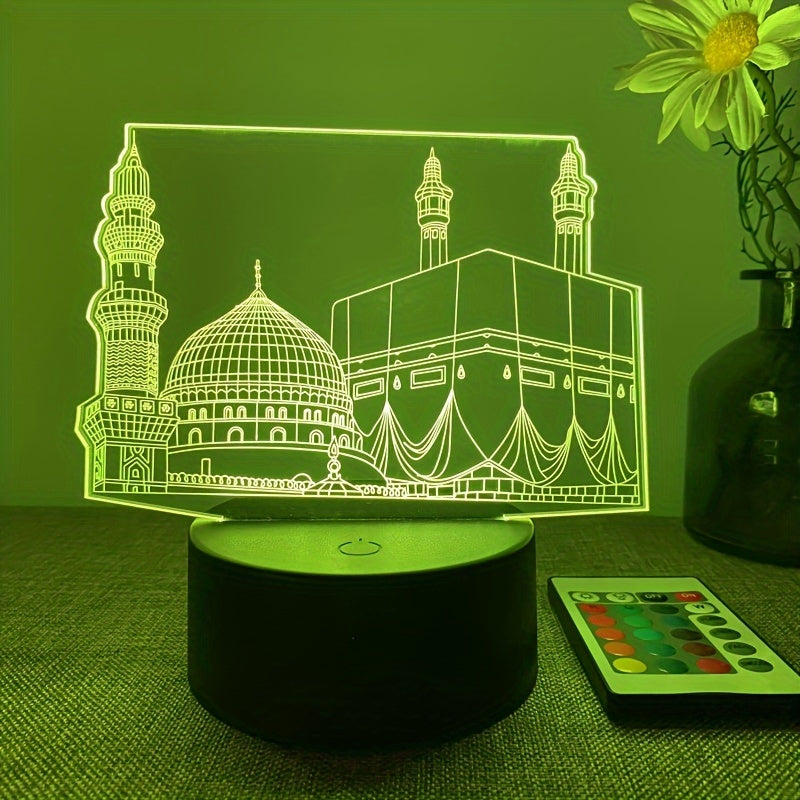 DecoLight - 3D Night Lamp with Remote Control and 16 Colors