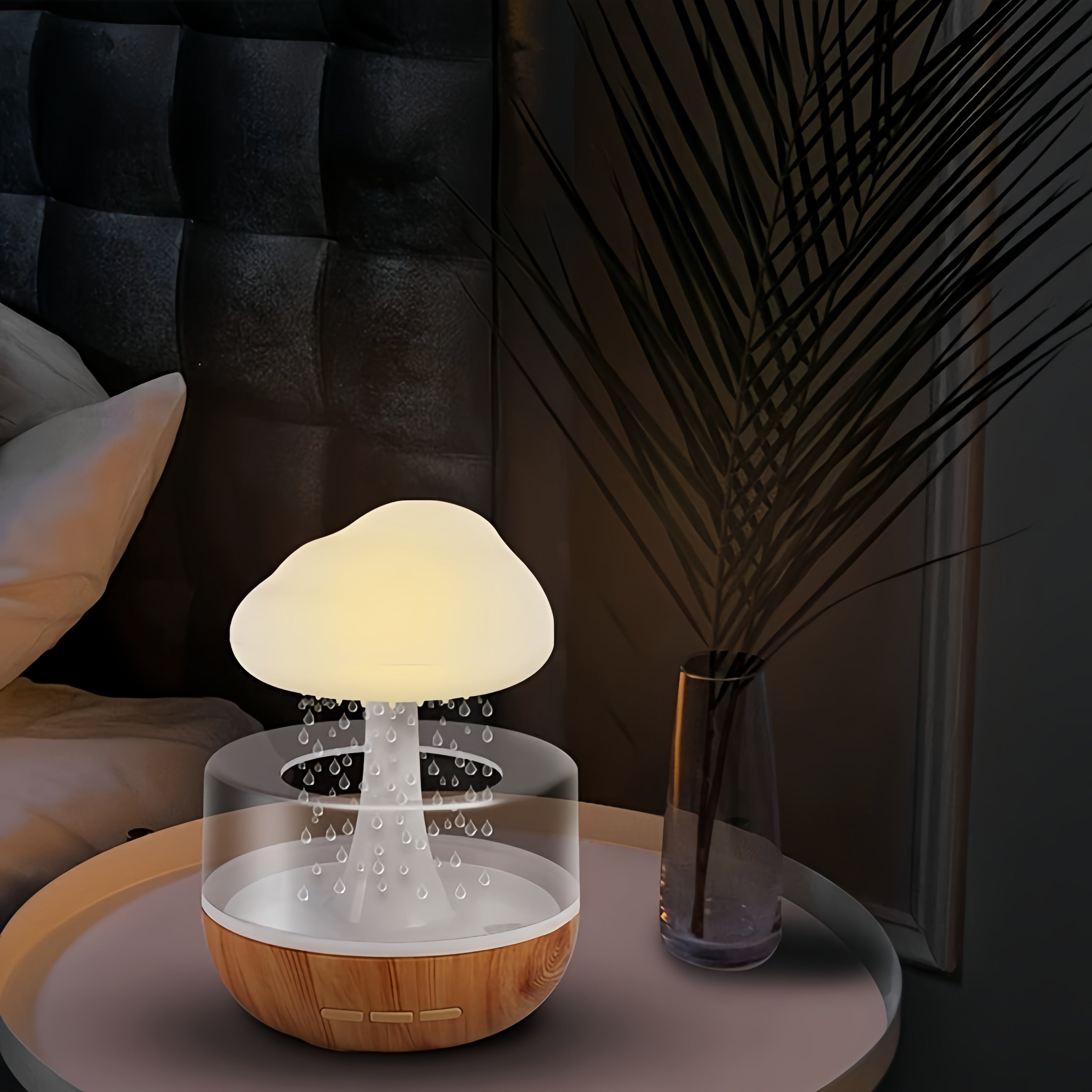 PhantomGlow - Lámpara de mesa USB y humidificador, luz decorativa
