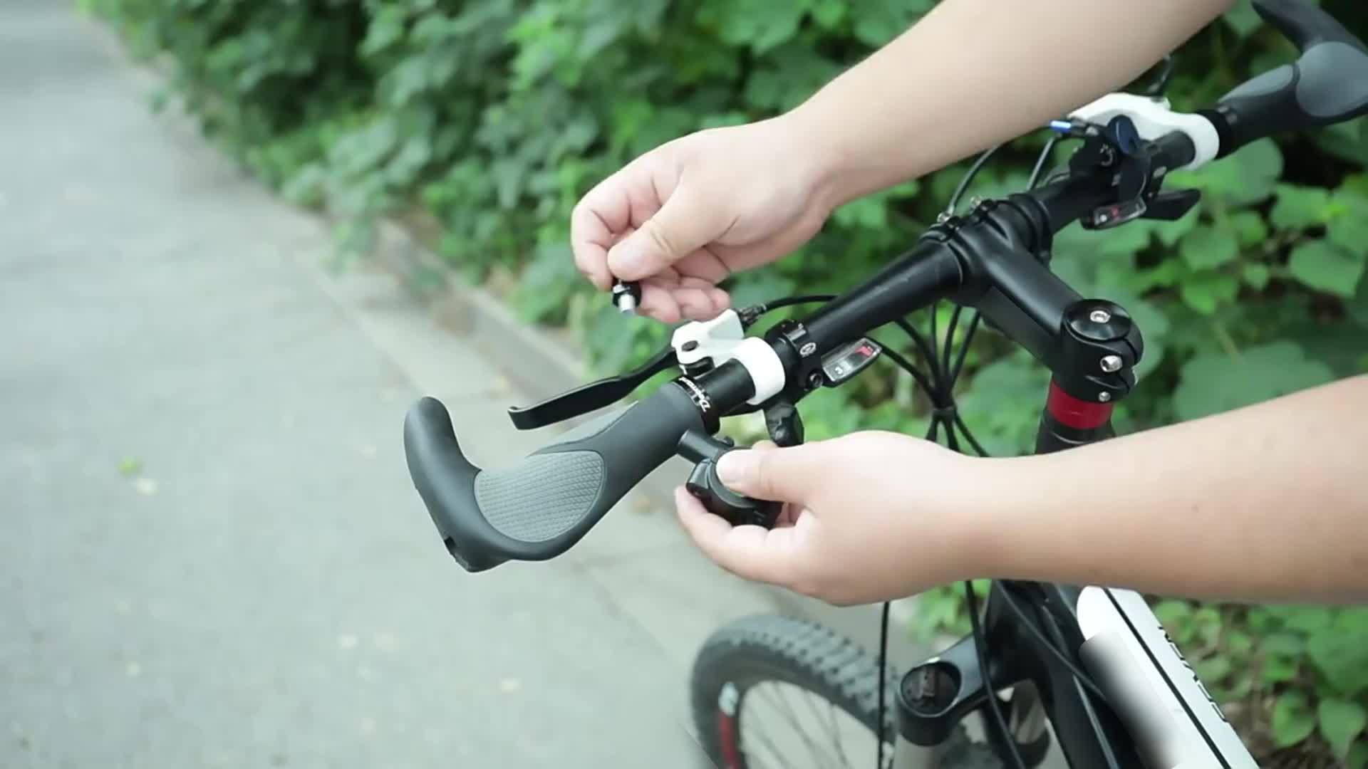 2 pezzi Specchi per Manubrio Bicicletta – Specchi Retrovisori ad Angolo Ampio Regolabili & Design in Vetro di Sicurezza Ruotabile a 360° per Bicicletta, E-bike, Scooter & Bici da Neve