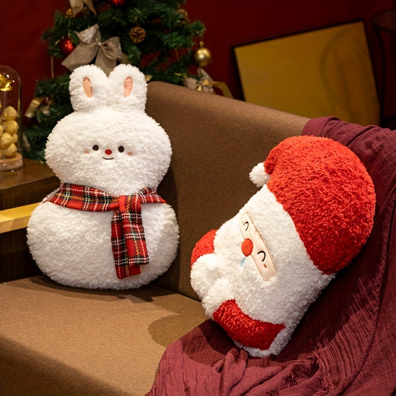 MerryCushion - Santa Claus & Reindeer Decorative Pillow