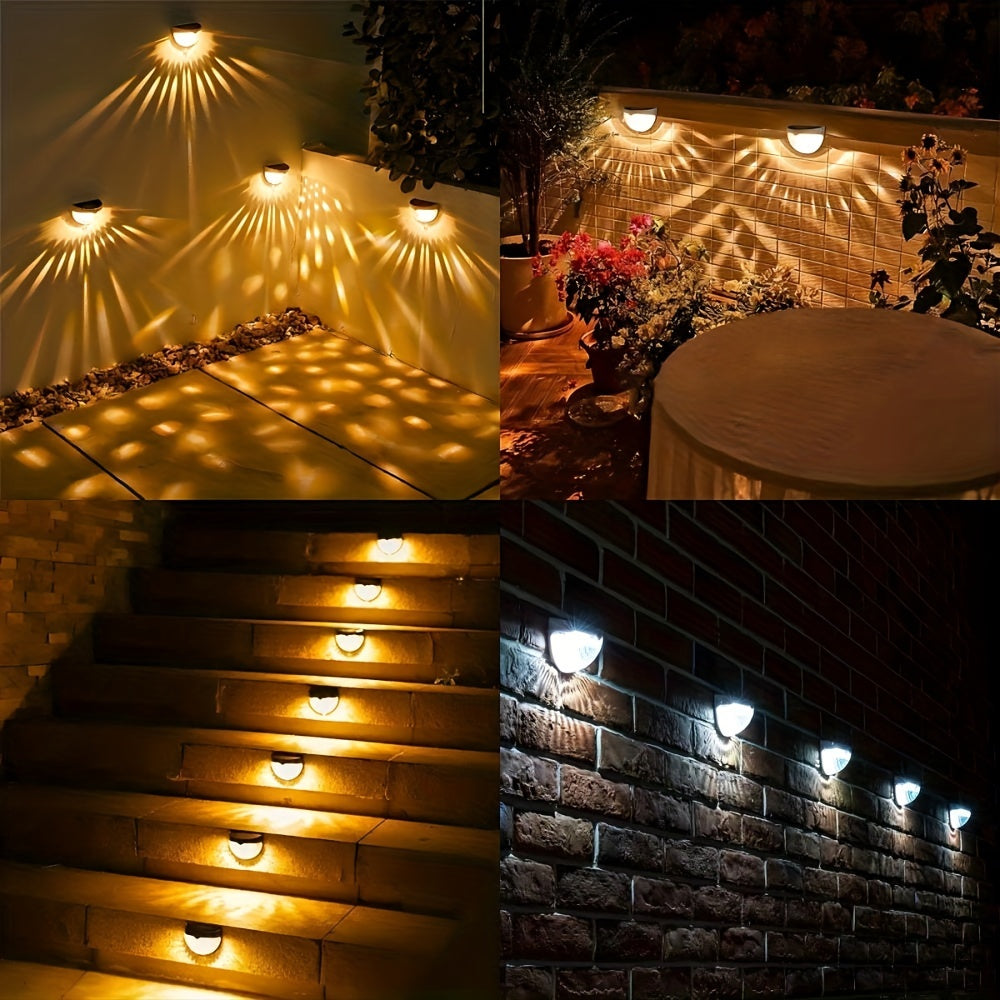 SolarFence - Iluminação para Cerca Solar Exterior, Impermeável e Decorativa