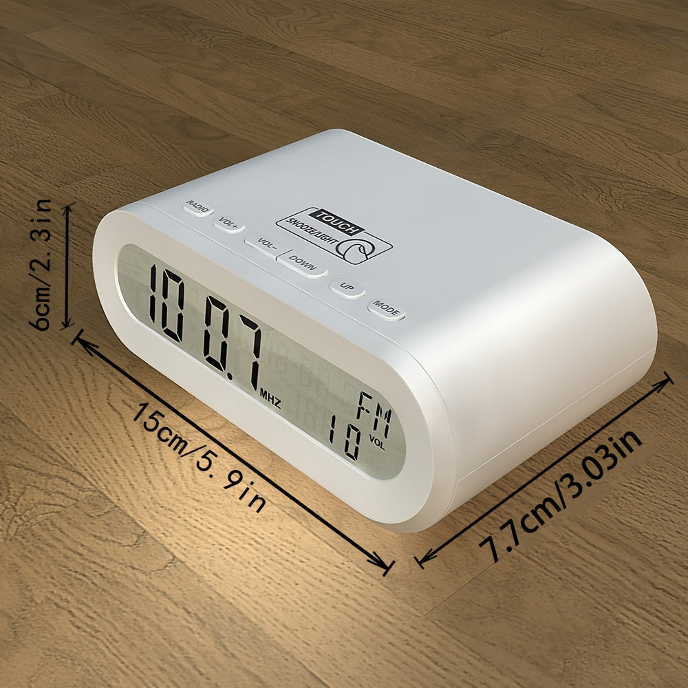 TimeGlow - Despertador Digital LED com Rádio FM e Função Soneca