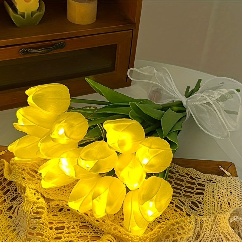 Tulip Lamp - LED Bouquet Night Light for Room Decoration