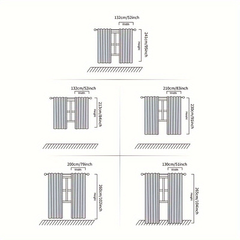 2 Piezas Cortinas Opacas Estilo Princesa Francesa - Cortinas para Privacidad para Dormitorio y Sala de Estar