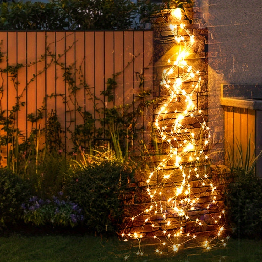 SolarTree - Cordão de Luzes com 100/200 Lâmpadas LED e Trepadeira Solar Decorativa