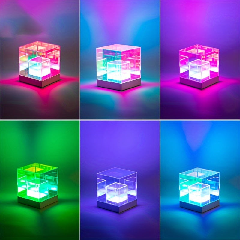 LumiSky - Dreamy Starry Sky Table Lamp with Adjustable Lighting and Geometric Design