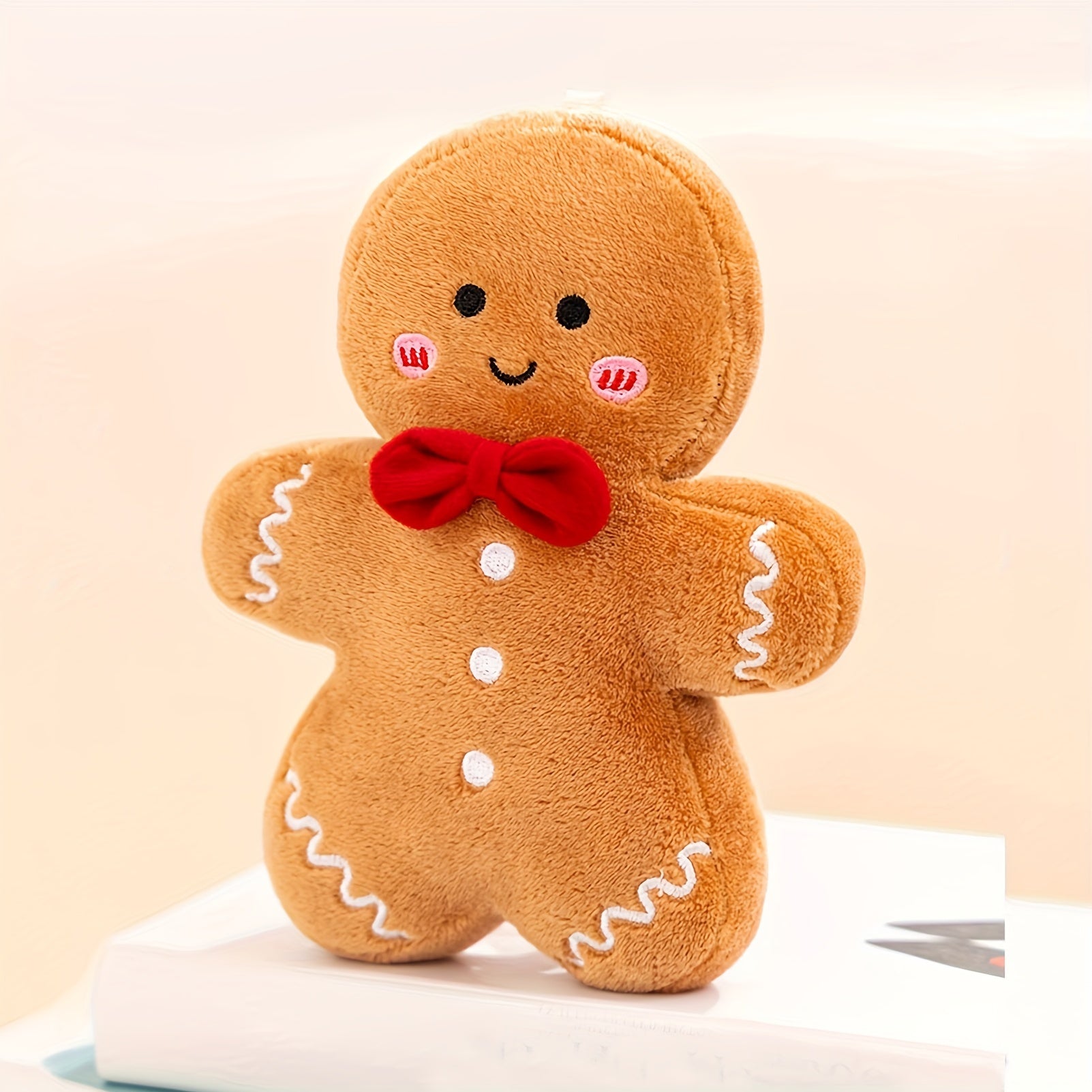 GingerJoy - Pupazzo di Pan di Zenzero in Peluche per Decorazioni Natalizie