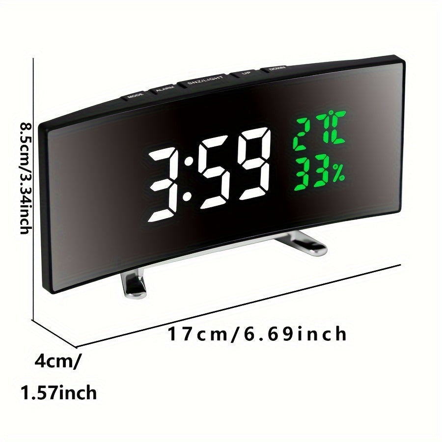 SmartClock - Multifunctional LED Alarm Clock with Temperature Display and USB Power Supply