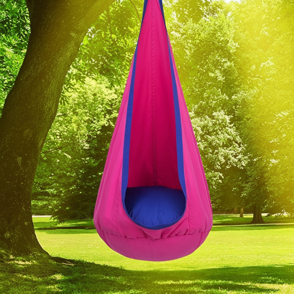 Cadeira Suspensa Sensorial para Crianças Interior Pufe Baloiço