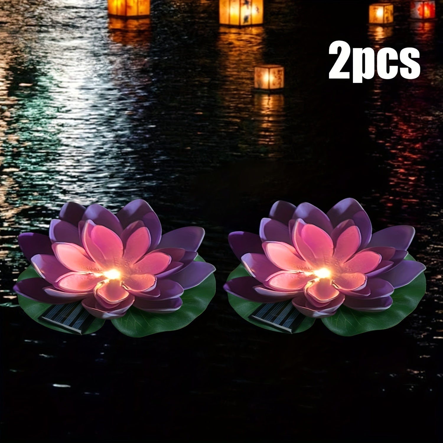 SolarLily - Decorative Lotus-Shaped Solar LED Lanterns in 3 Colors
