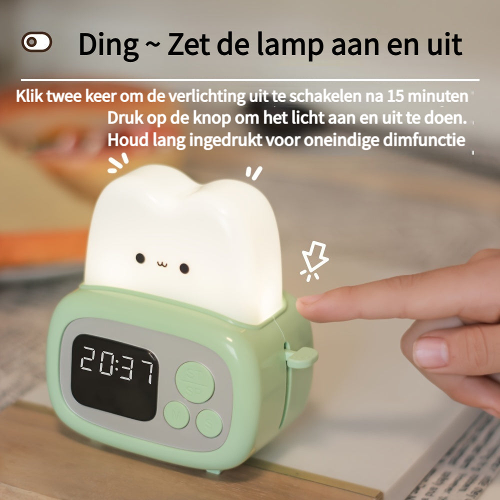 GlowBake - Sveglia LED Ombreggiata con Batteria Ricaricabile USB