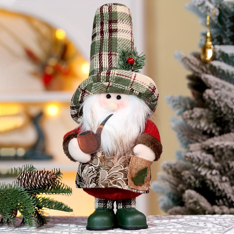 ClassicSanta - Checkered Santa Snowman Figure