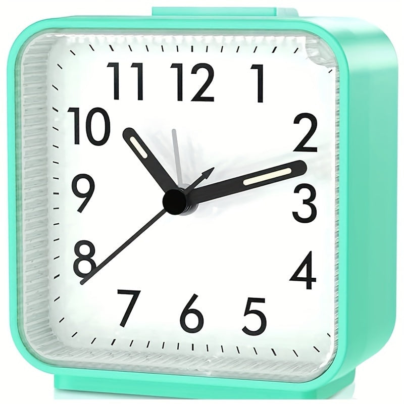 TimeEase - Sveglia Rettangolare Silenziosa con Lancette Luminose