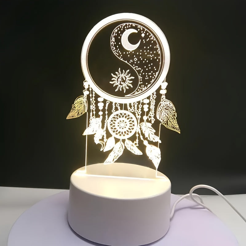 DreamLight - 3D Dreamcatcher LED Table Lamp