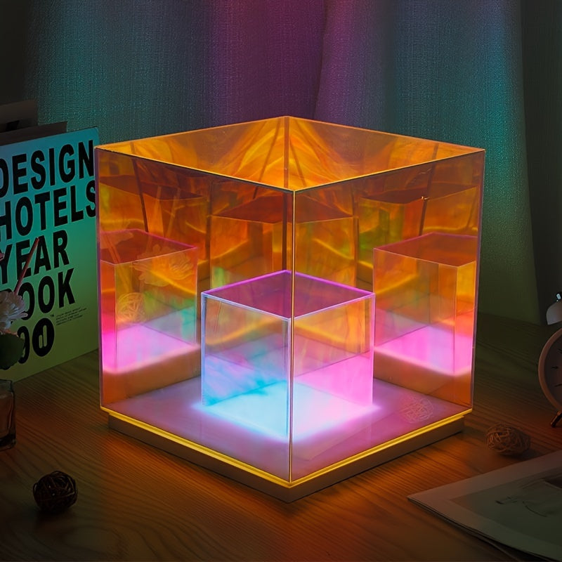 LumiLuxe - Traditional LED Table Lamp, 3-Color Adjustable, USB-Powered