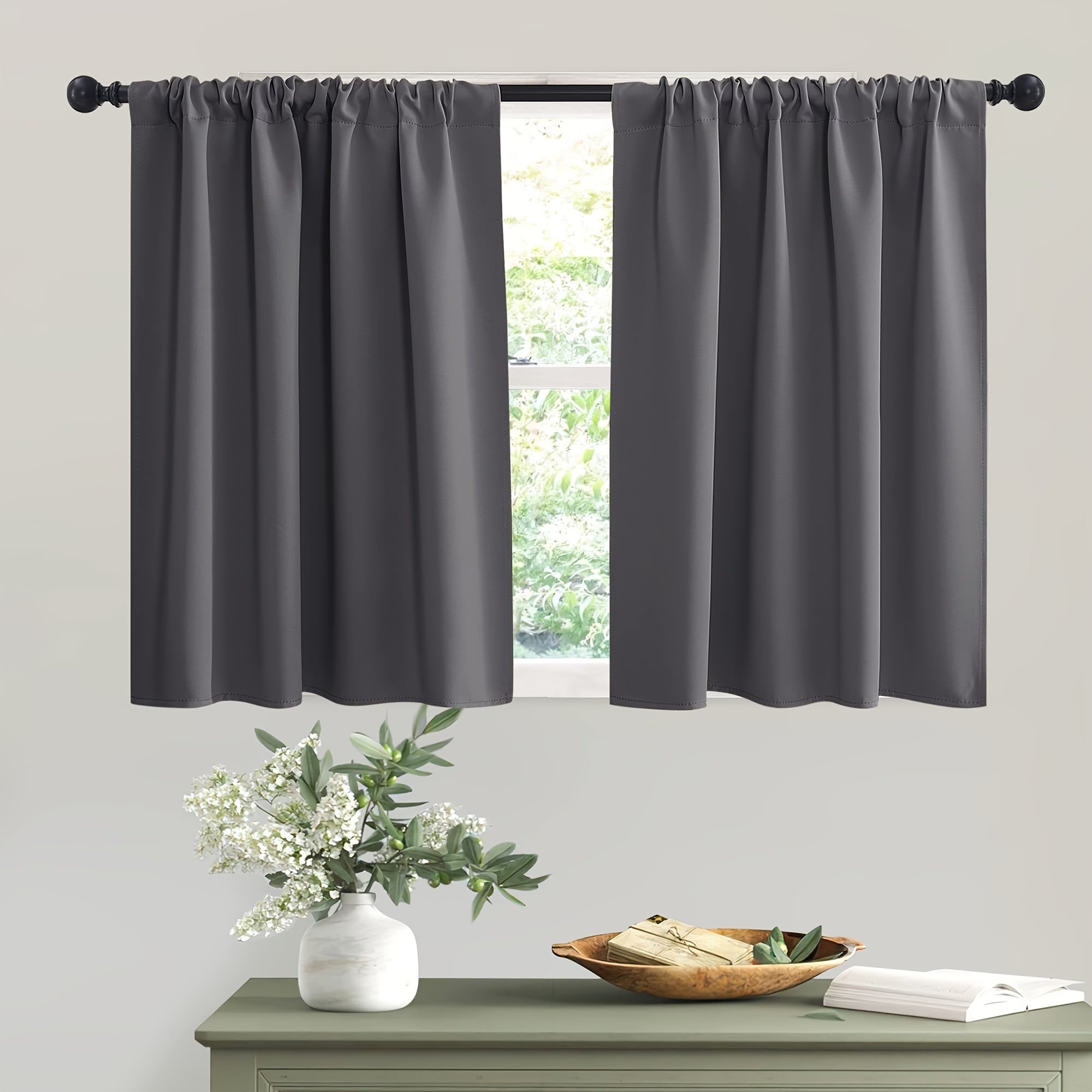 Blackout Curtains - Modern Blackout Curtain Set of 4 Pieces