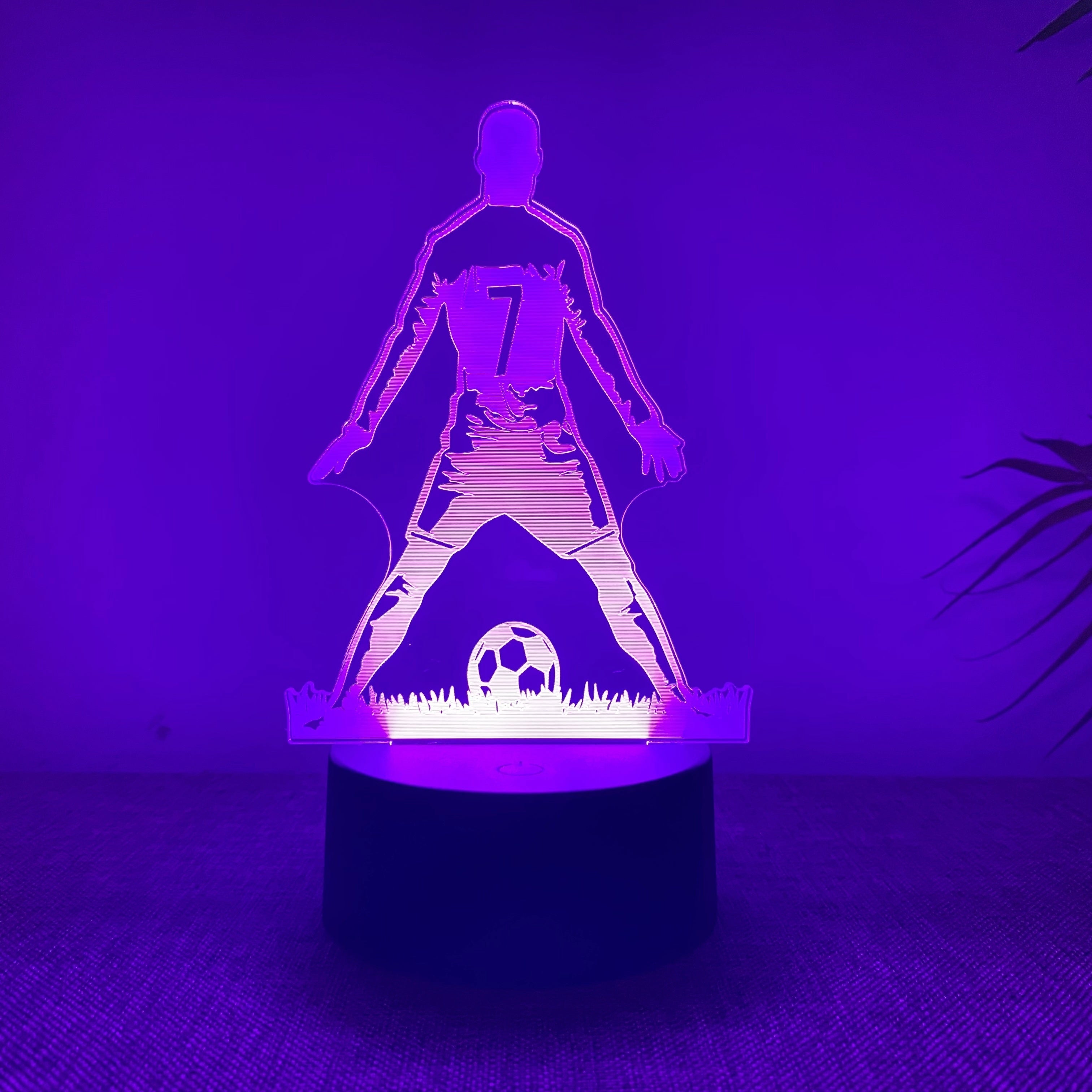SportGlow - 3D Footballer LED Night Lamp with Color Change