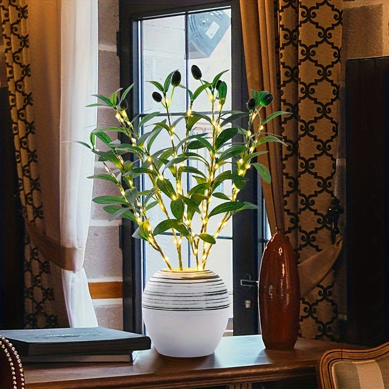 LumiTak - Olive Branch LED Table Lamp Decorative