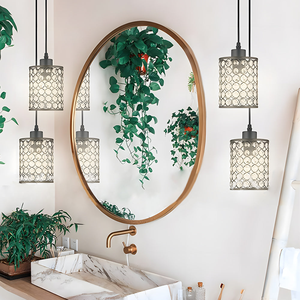 2 Pezzi Cappucci Decorativi in Cristallo