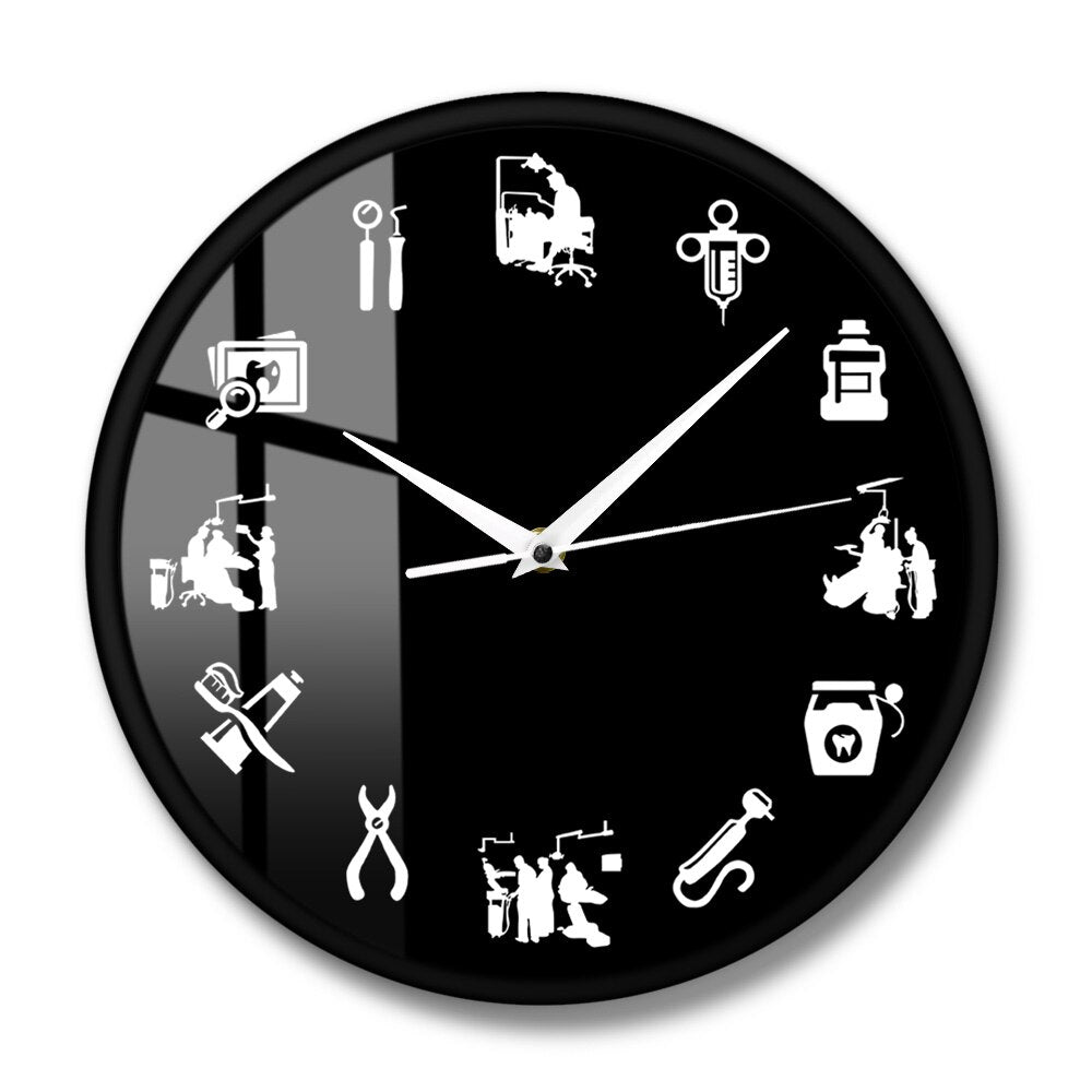 Orologio da parete Dental-Design - Orologio elegante per studi dentistici