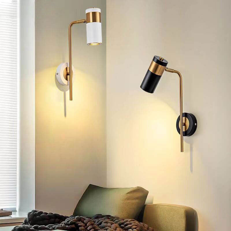 Candeeiro de parede LED giratório minimalista moderno em ferro