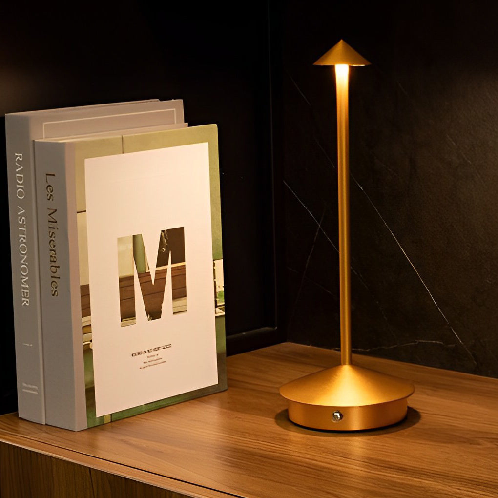 Lampada da tavolo portatile USB Pina LED dimmerabile a tocco senza fili lampada da notte