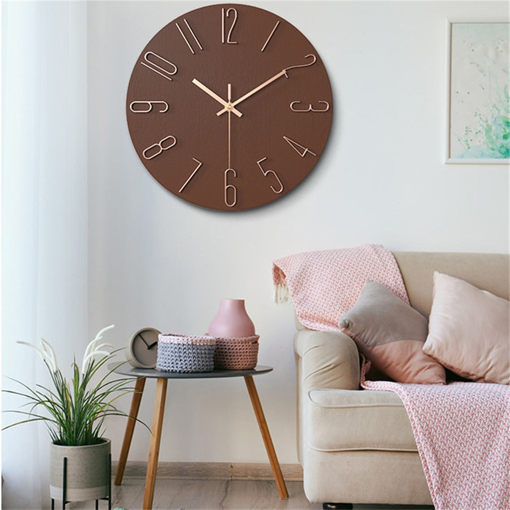 Reloj de pared moderno de plástico