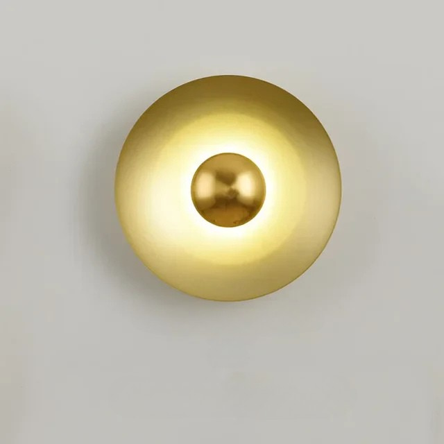 RoundShine - Lampada da parete rotonda moderna