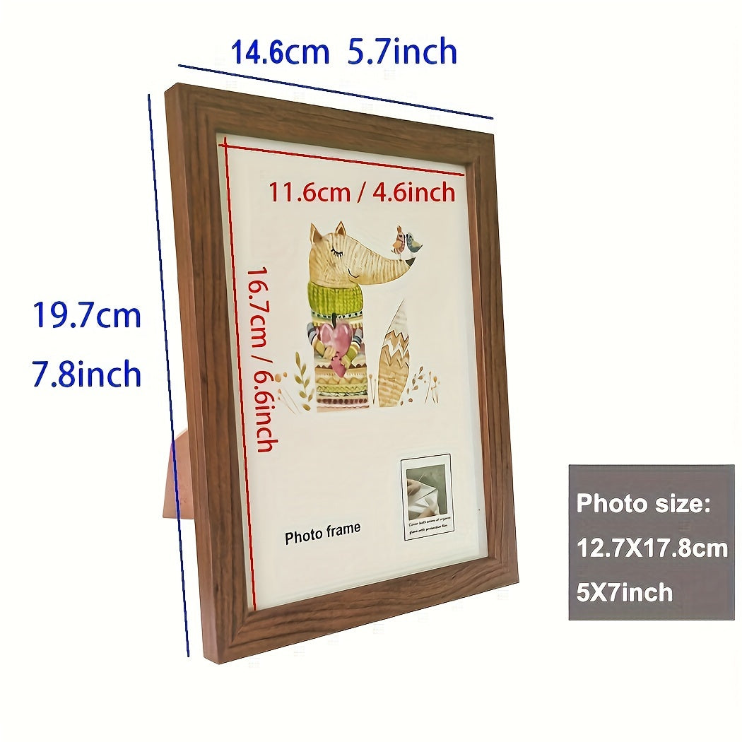 Cornice Fotografica Classica in Legno - Espositore Verticale Allungato per Singola Foto - 1 Pezzo Elegante Cornice in Legno Senza Uso di Elettricità