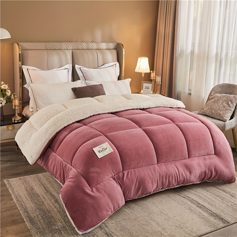 Edredón cálido de tres capas - Colcha gruesa para otoño e invierno, ideal para dormitorio o habitación de estudiante
