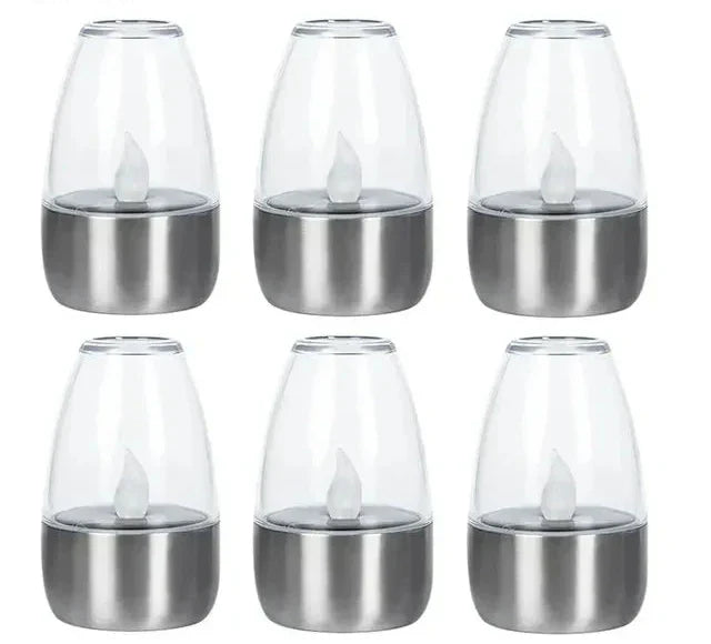 SolarFlame - Waterproof LED Candles for Outdoors, Solar-Powered & Flameless